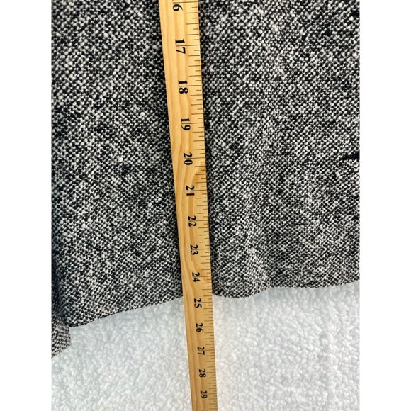 Louben Womens Suit Jacket Blazer Black White Tweed Button Braided Trim Collar 14 - Picture 6 of 8